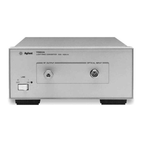 Agilent Technologies 11982A Operation and service manual