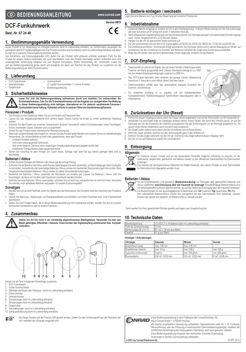 Conrad 672448 User manual Conrad 672448 User manual