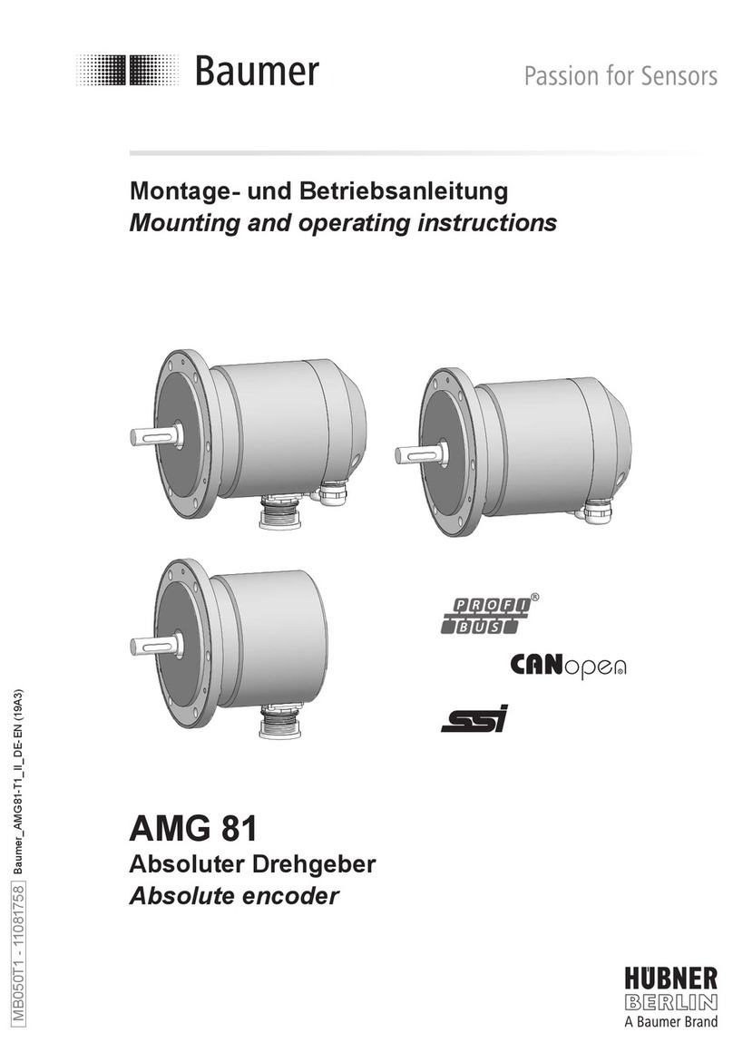 Baumer AMG 81 Mounting and operating instructions