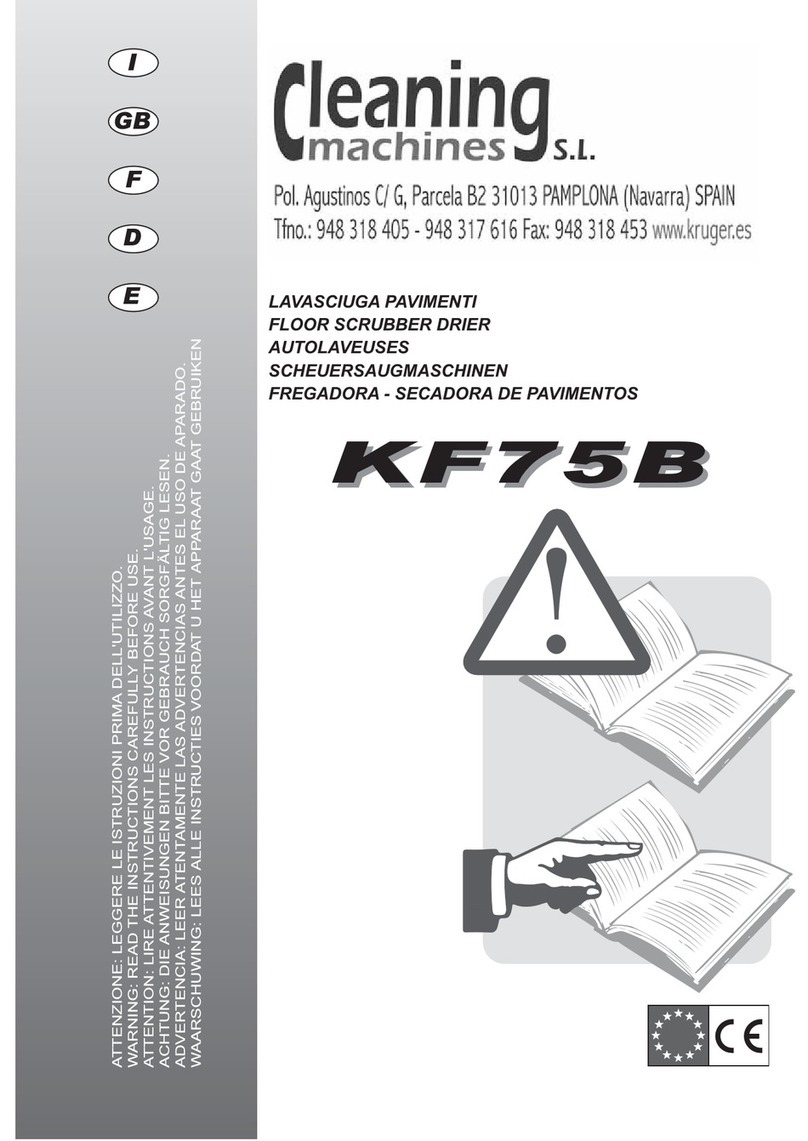 Cleaning Machines KF75B User manual