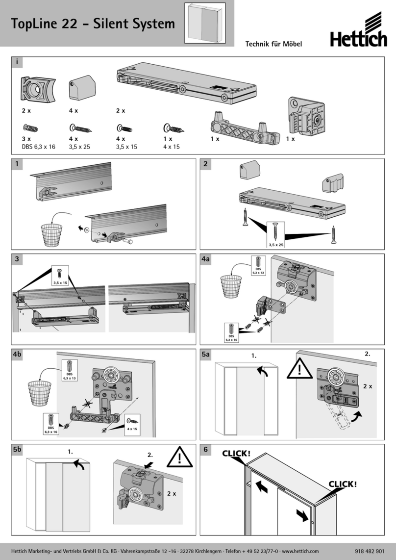 Hettich TopLine 22 User manual