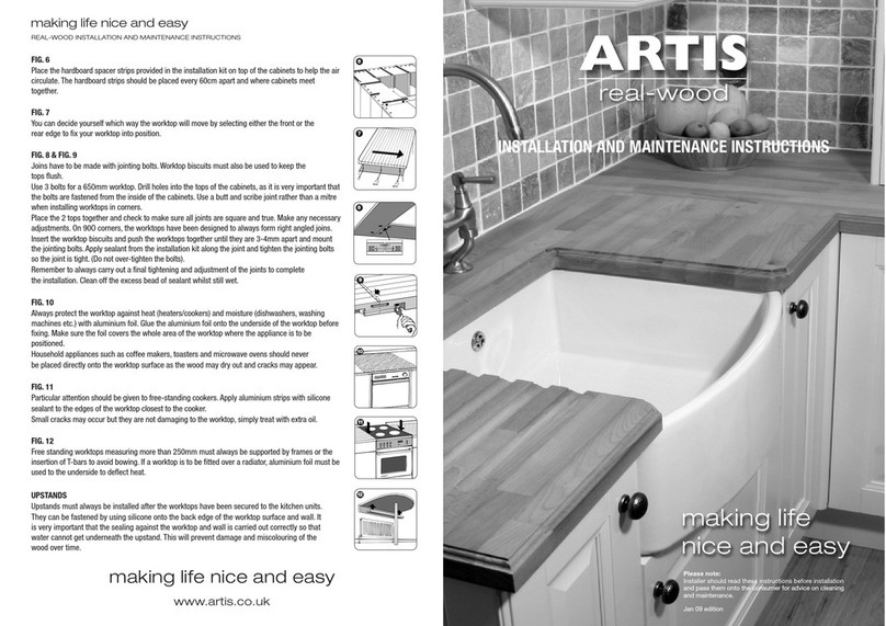 Artis Real-Wood Installation and maintenance instructions