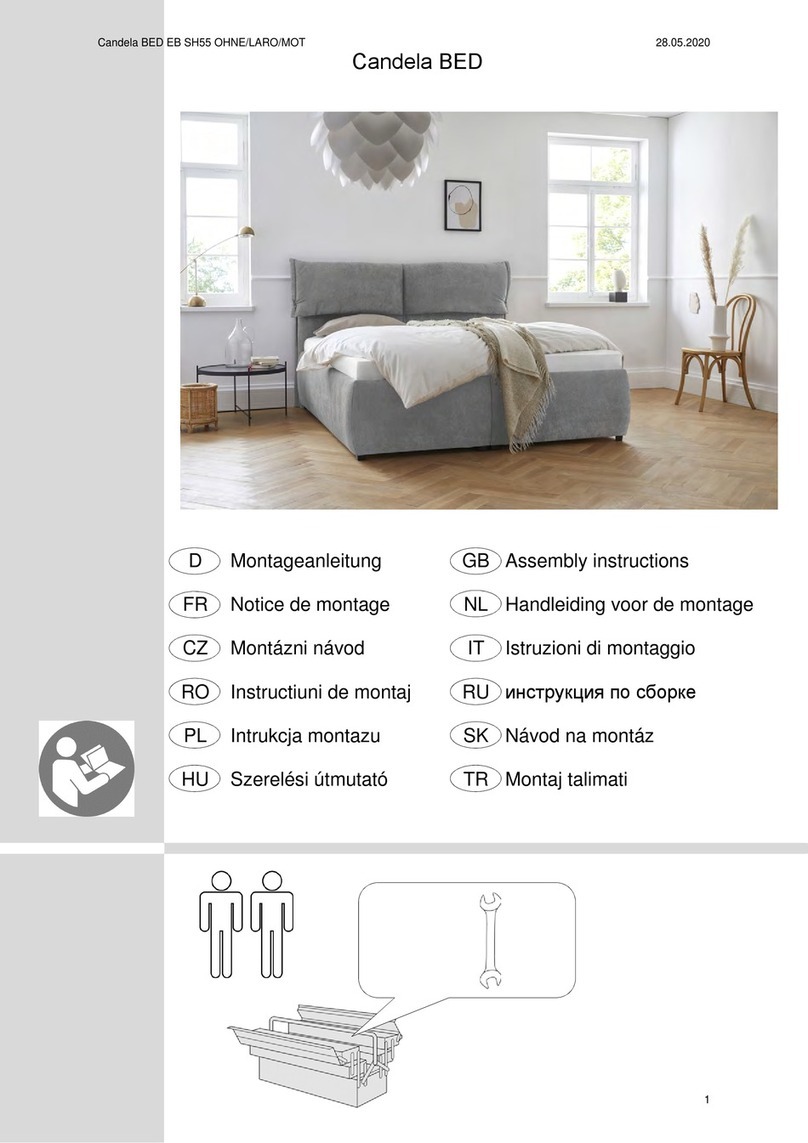 ANDAS Candela BED EB SH55 OHNE User manual