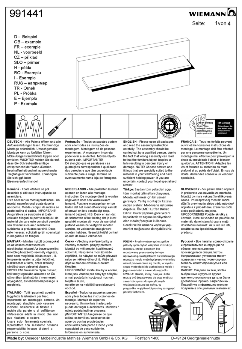 WIEMANN Munster manual