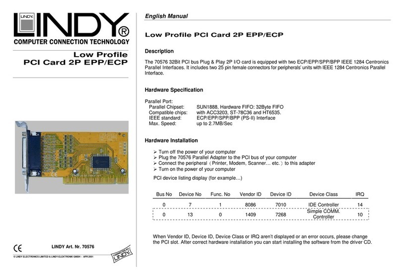 Lindy 70576 User manual