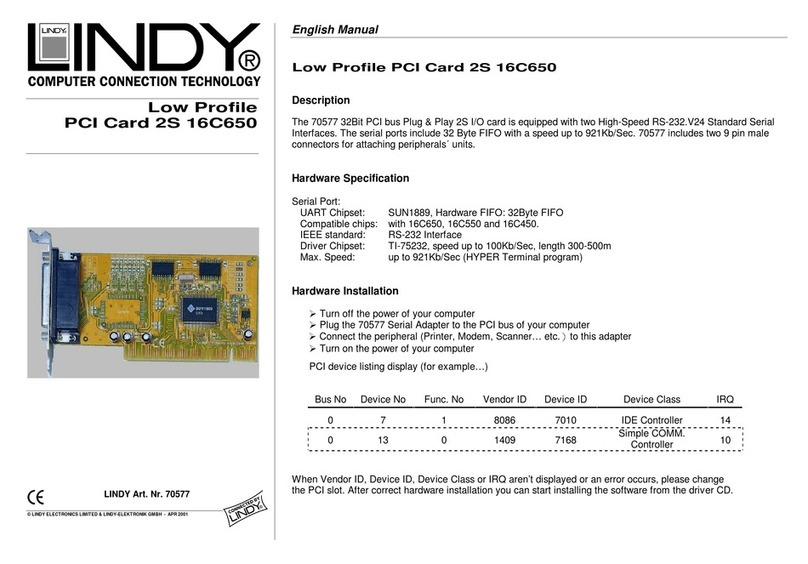Lindy 70577 manual