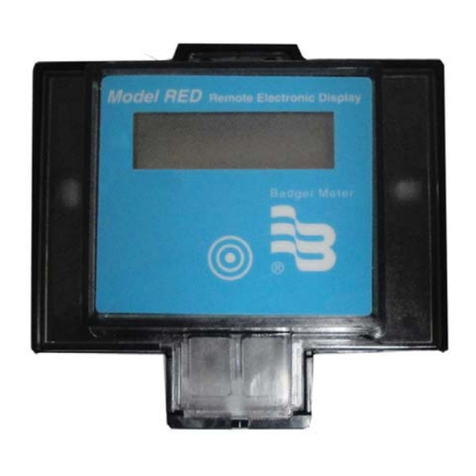 Badger Meter Recordall RED Installation and user guide