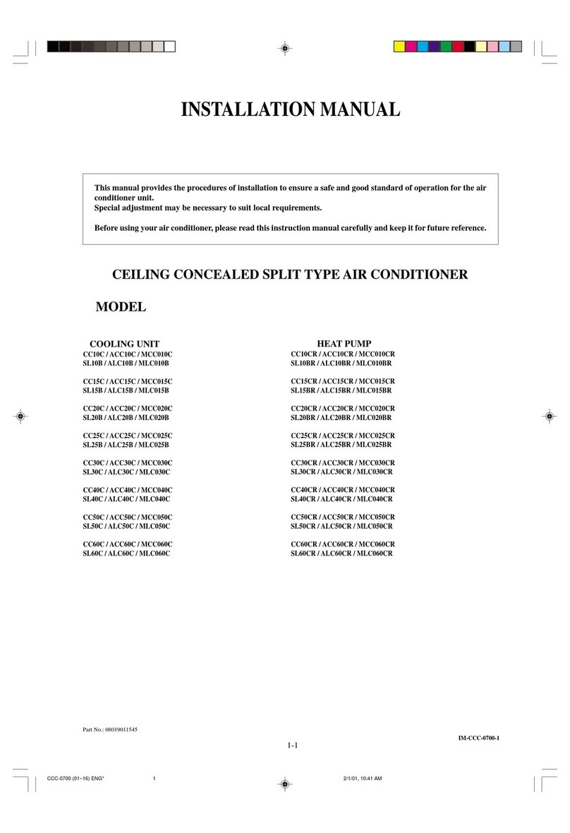 McQuay CC10C User manual