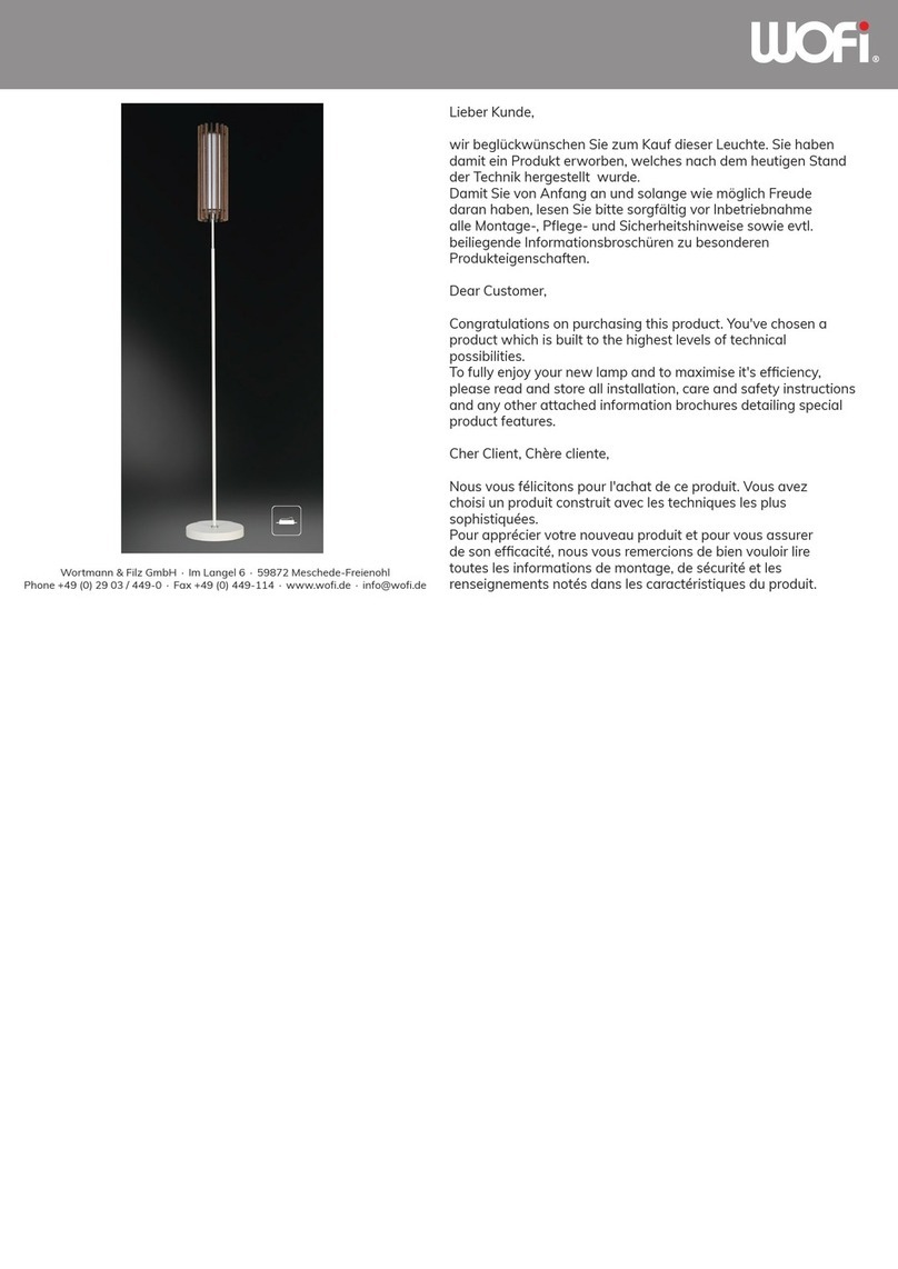 wofi 325601 9000 Series installation instructions