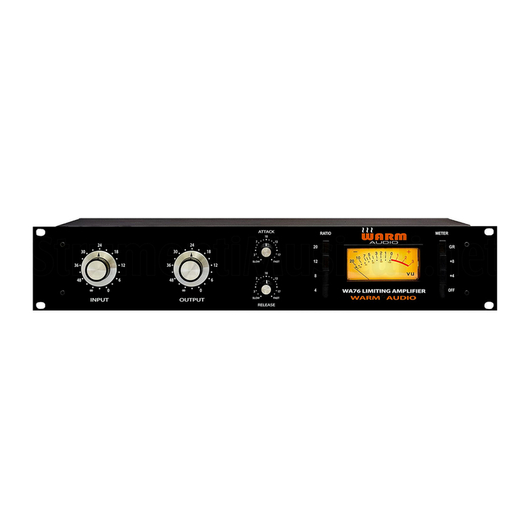 Warm Audio WA76 discrete compressor User manual