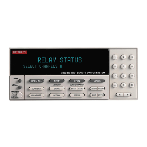 Keithley 7002 User manual