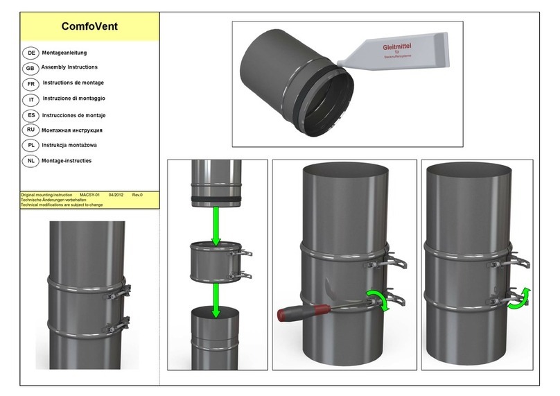 Zehnder Rittling ComfoVent Assembly instructions
