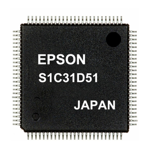 Epson S1C31D50 User manual