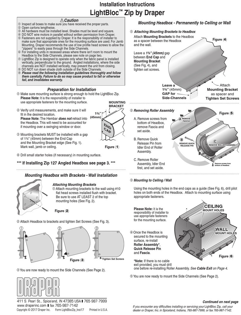 Draper LightBloc Zip User manual
