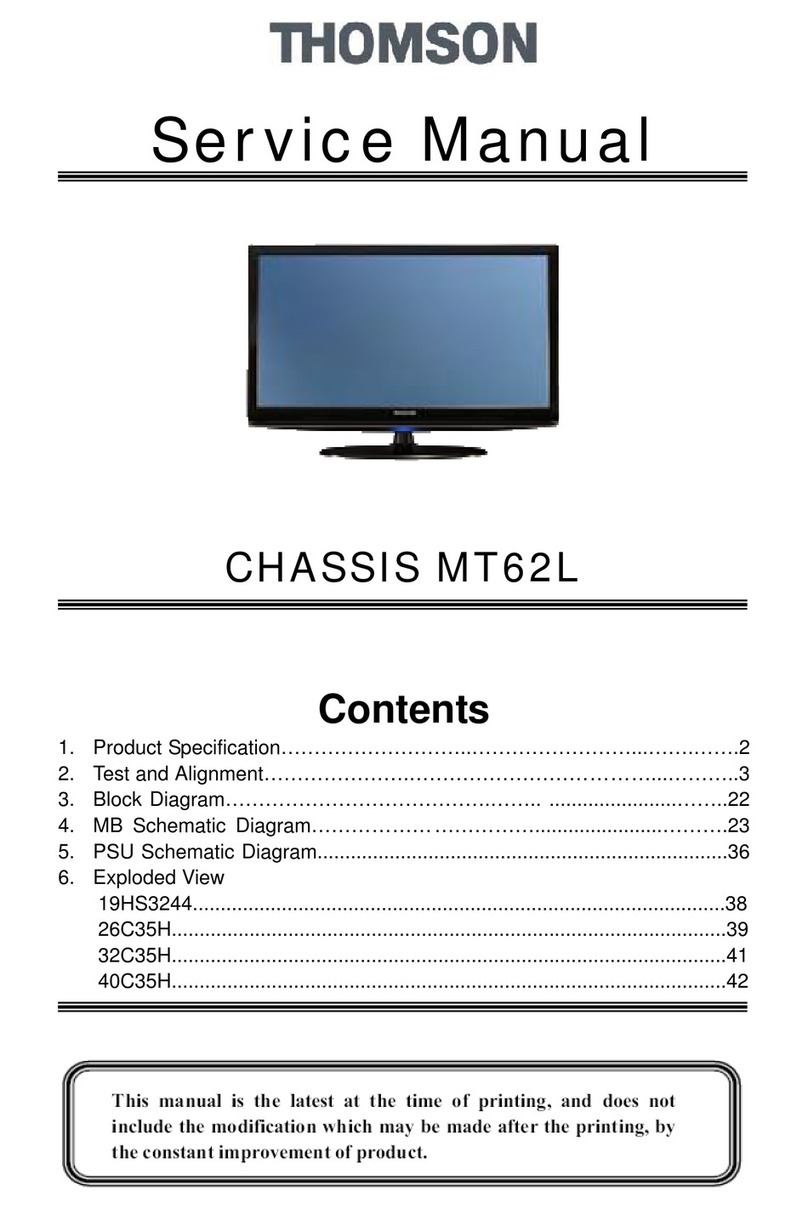 THOMSON CHASSIS MT62L User manual THOMSON CHASSIS MT62L User manual