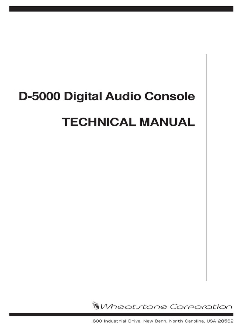 Wheatstone D-5000 User manual