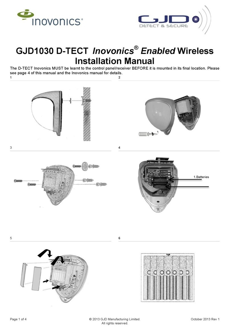 Inovonics D-TECT GJD1030 User manual