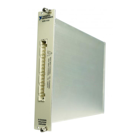National Instruments Module SCXI-1125 User manual
