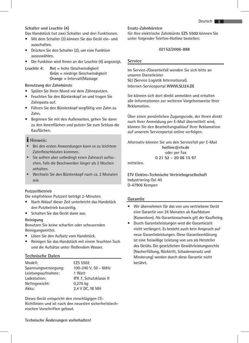 AEG EZS 5502 quick guide
