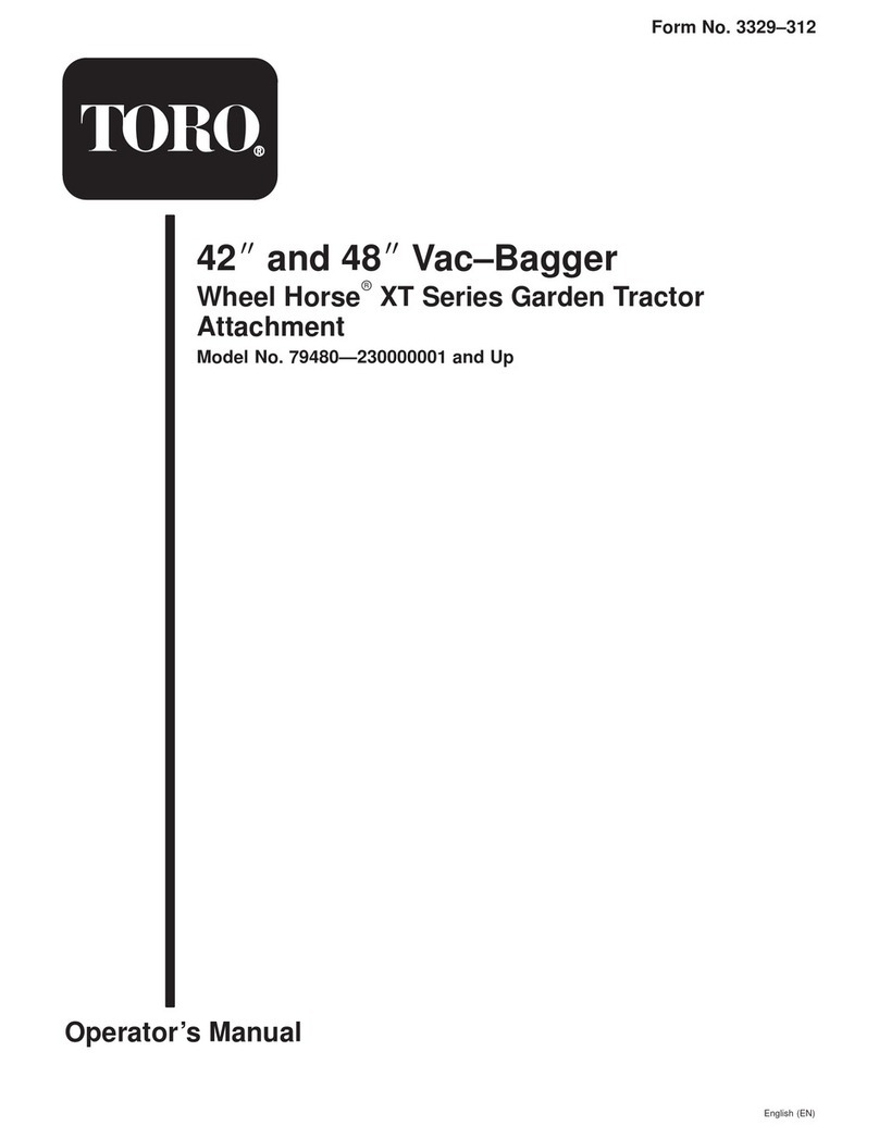 Toro Wheel Horse XT Series User manual