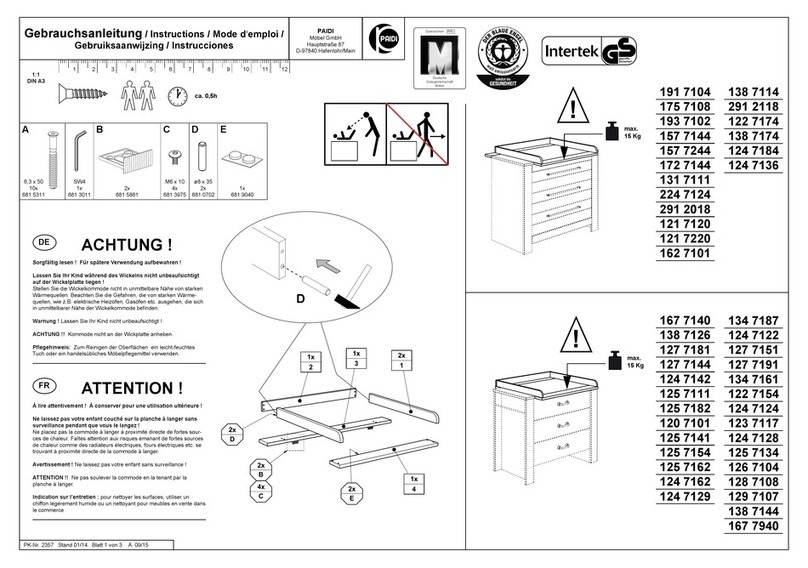 PAIDI 191 7104 User manual PAIDI 191 7104 User manual