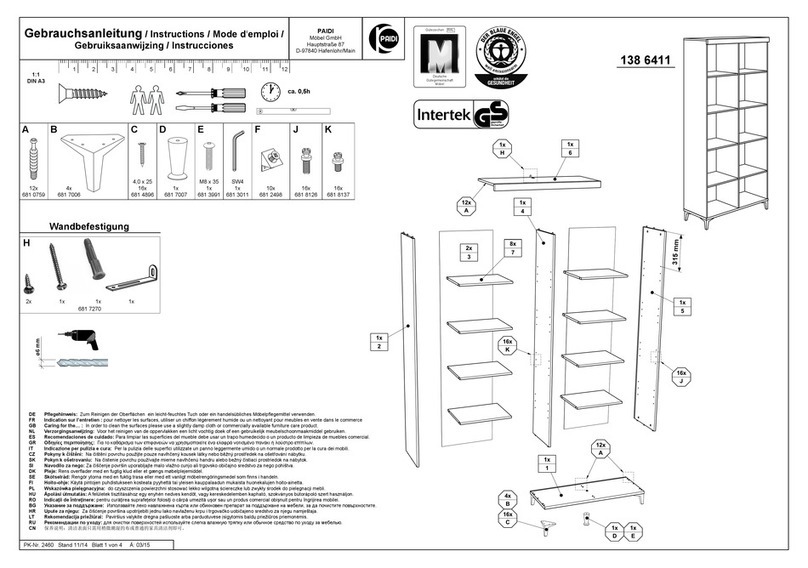 PAIDI REMO 138 6411 instructions