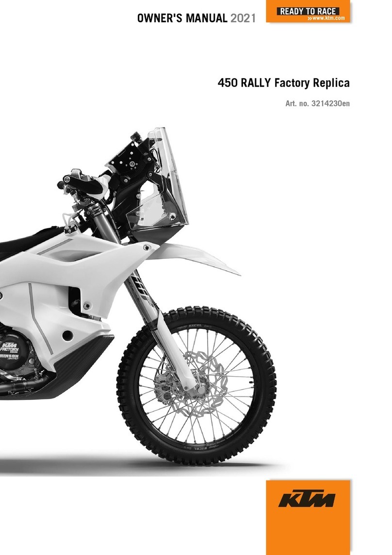 KTM 450 Rally Factory Replica 2021 User manual