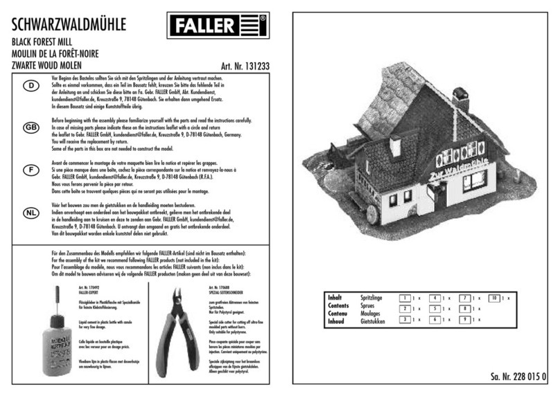 Faller BLACK FOREST MILL User manual Faller BLACK FOREST MILL User manual