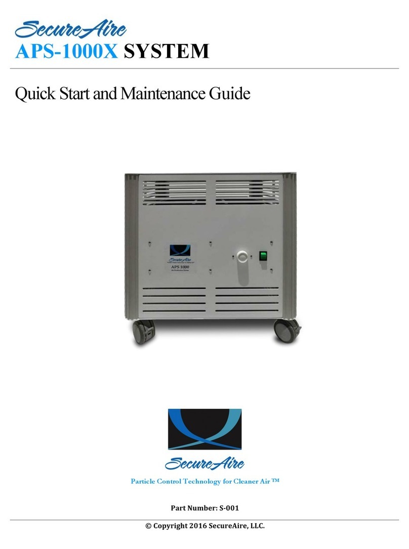 SecureAire APS-1000X Quick Start and Maintenance Guide