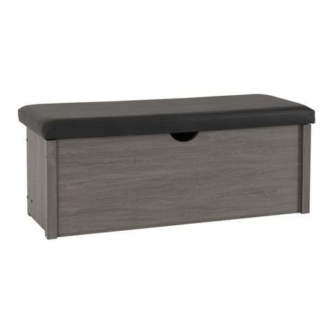 Seconique BLACK WOOD GRAIN LISBON BLANKET BOX Assembly instructions Seconique BLACK WOOD GRAIN LISBON BLANKET BOX Assembly instructions
