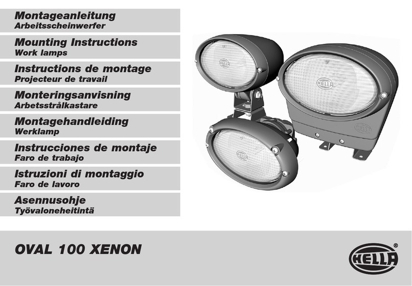 Hella OVAL 100 XENON Mounting instructions