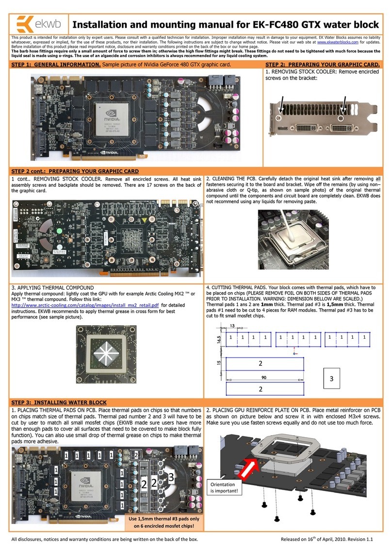 ekwb EK-FC480 GTX Manual