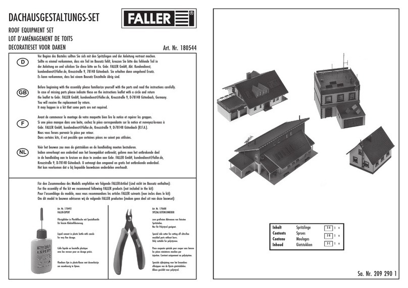 Faller ROOF EQUIPMENT SET User manual