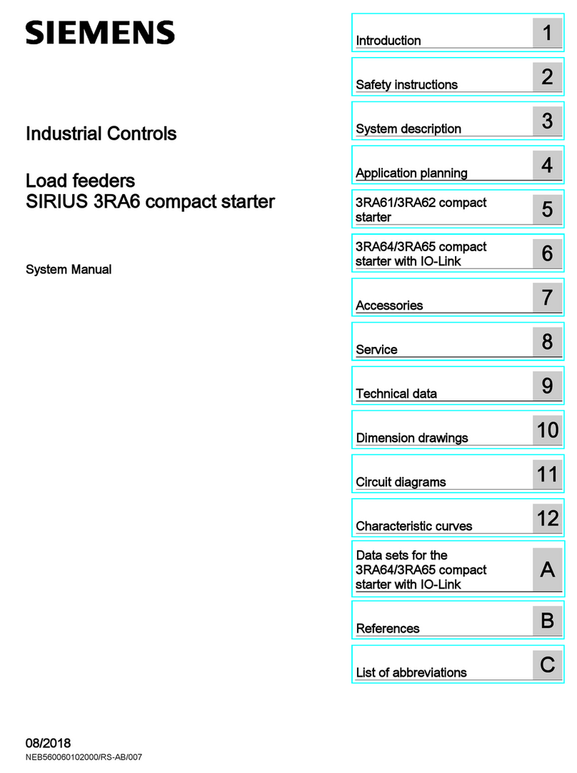 Siemens Sirius 3RA6 User guide