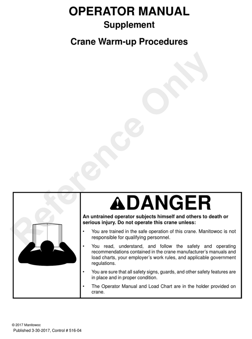 Manitowoc Shuttlelift CD5515-2 User manual