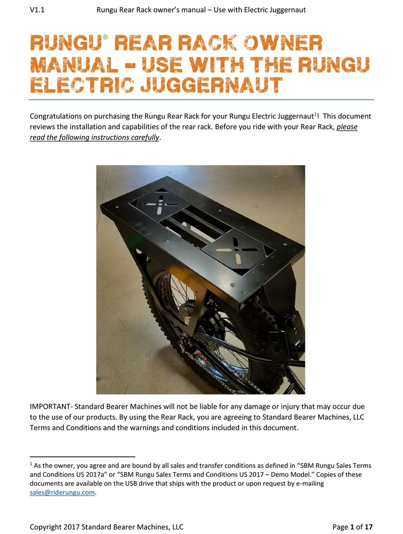 Rungu Rear Rack User manual