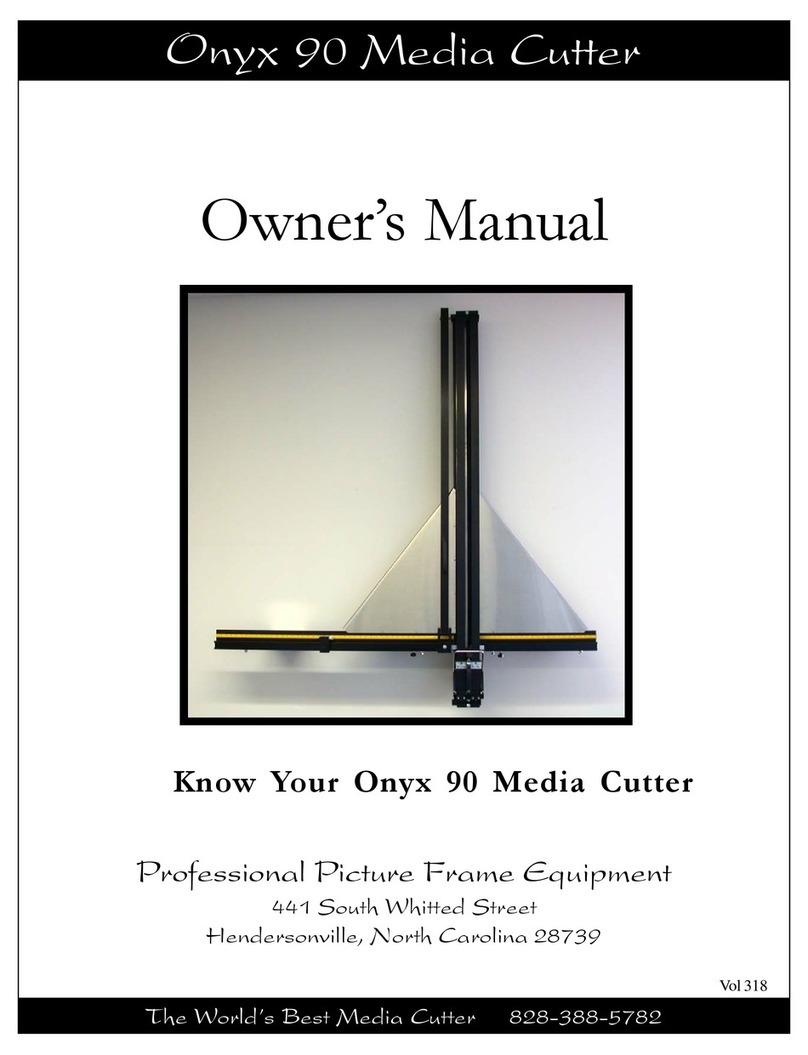Professional Picture Frame Equipment Onyx 90 owner's manual