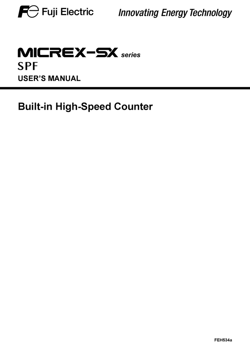 Fuji Electric MICREX-SX series user manual