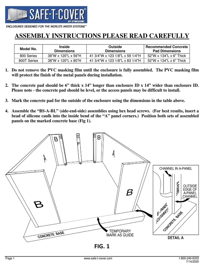 Safe-t-Cover 800 Series Assembly instructions