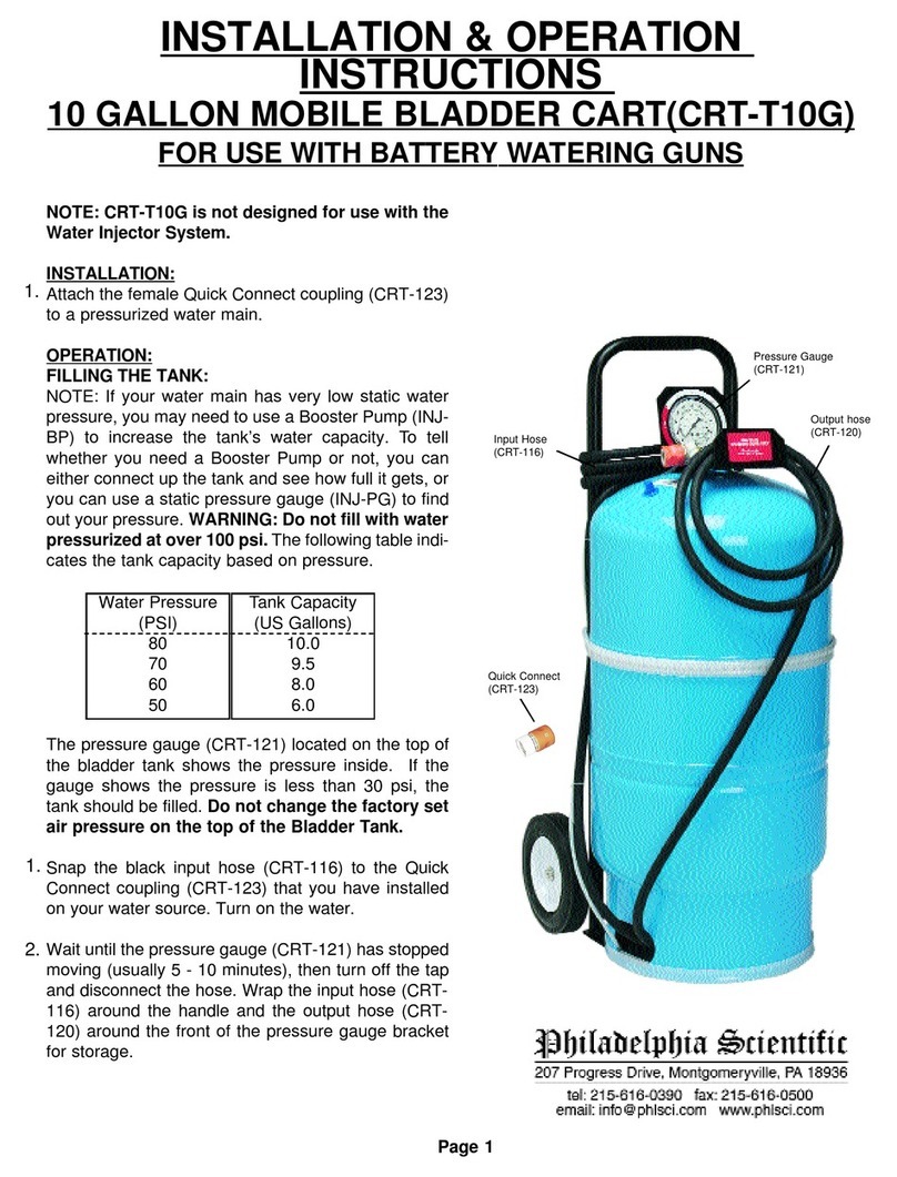 Philadelphia Scientific CRT-T10G Installation & operation instructions Philadelphia Scientific CRT-T10G Installation & operation instructions