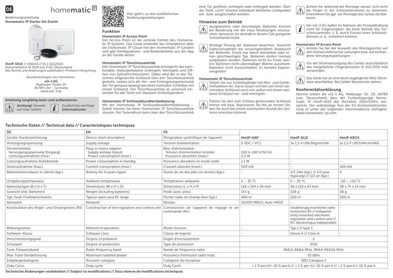 Homematic IP HmIP-SK14 operating manual