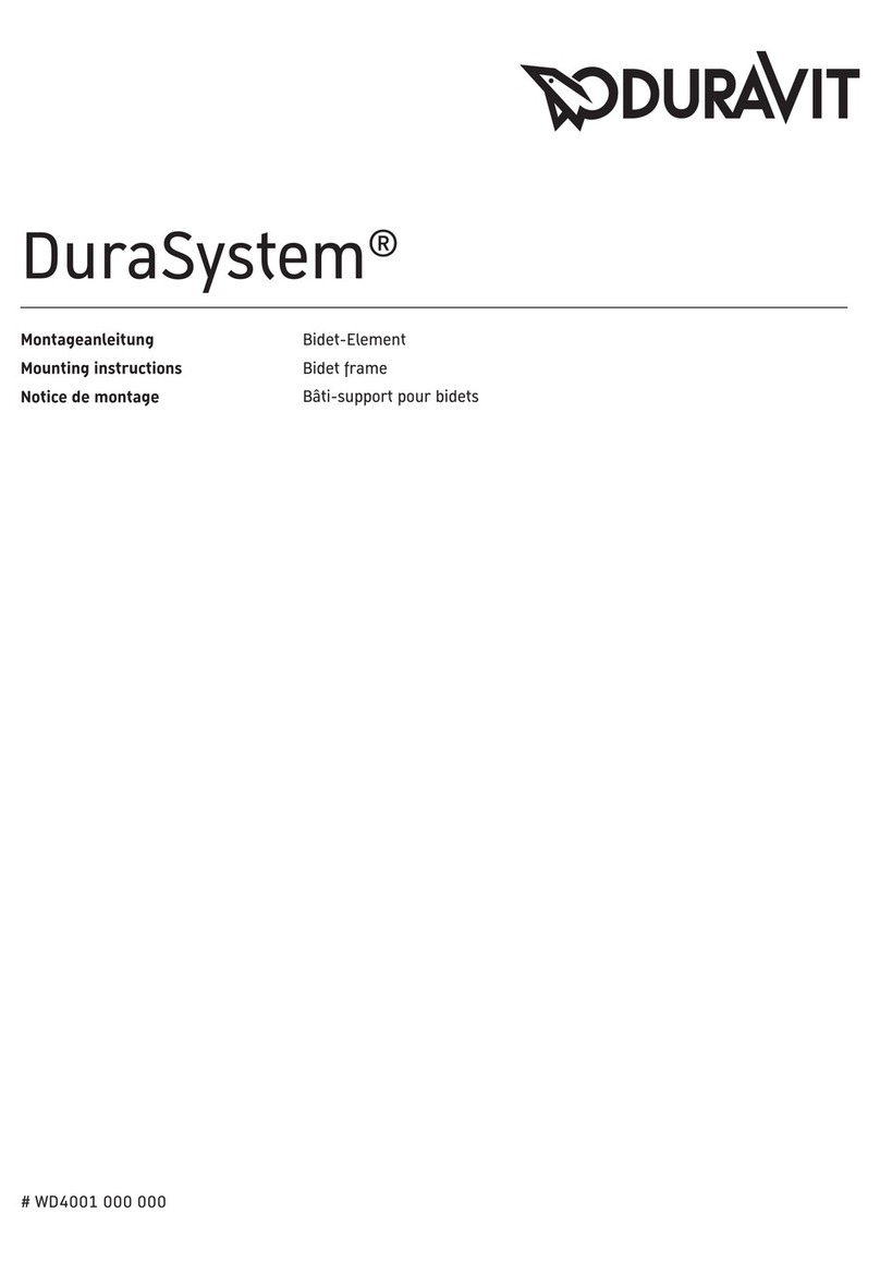 DURAVIT DuraSystem WD4001 000 000 User manual DURAVIT DuraSystem WD4001 000 000 User manual