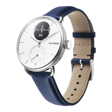 Withings SCANWATCH User manual Withings SCANWATCH User manual