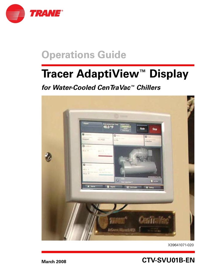 Trane Tracer AdaptiView User manual