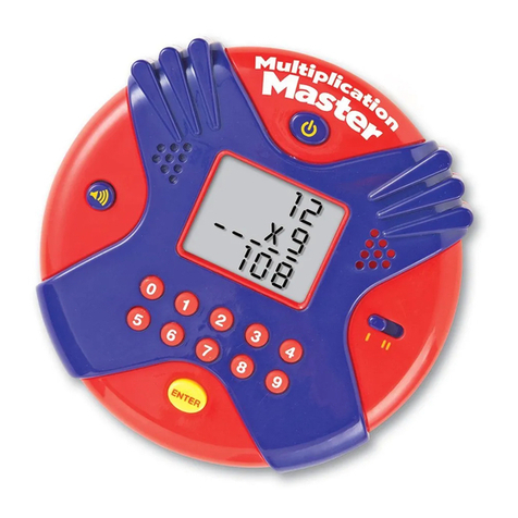 Learning Resources Multiplication Master Electronic Flash Card User manual
