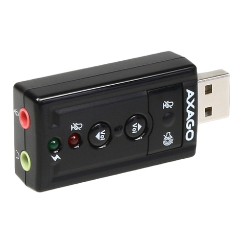 AXAGO ADA-20 Quick installation guide