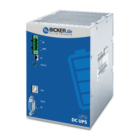 Bicker Elektronik UPSI-2412DP Series User manual