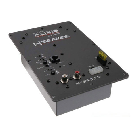 Audiosystem H Series owner's manual
