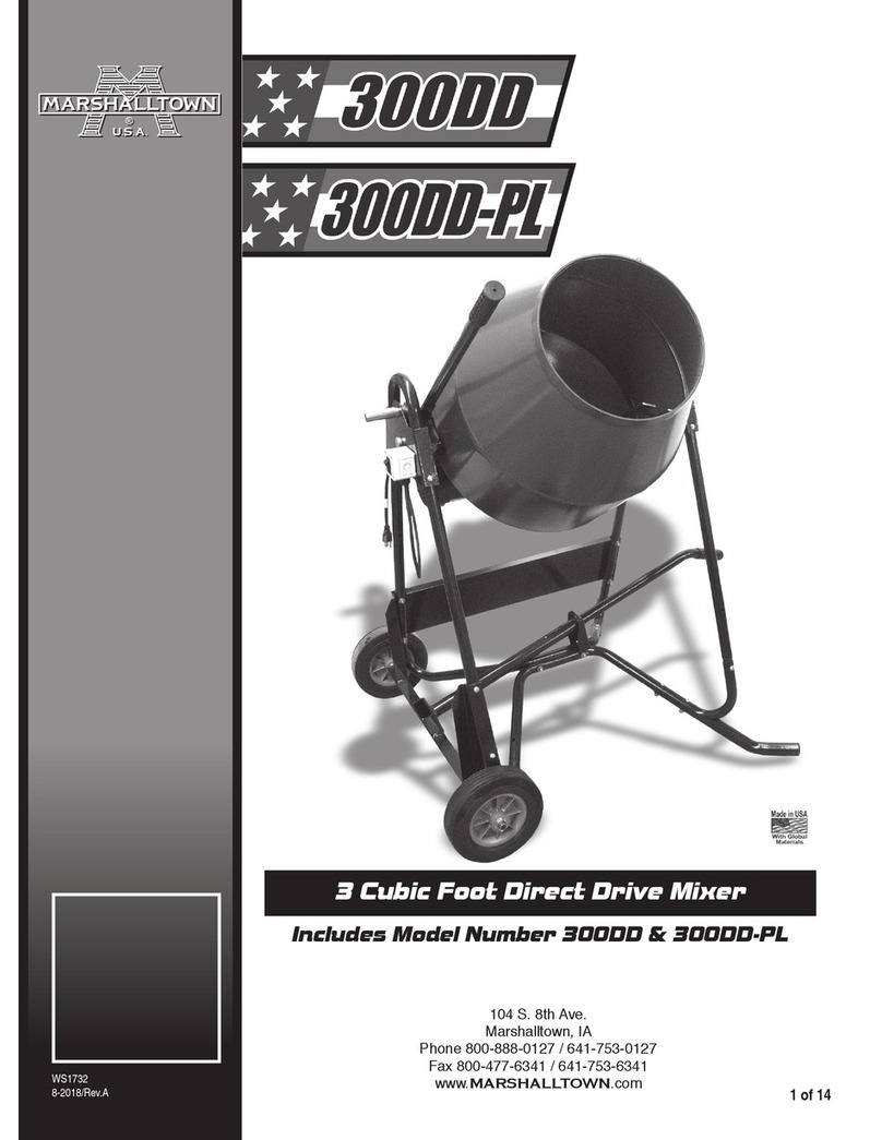 Marshalltown 300DD User manual
