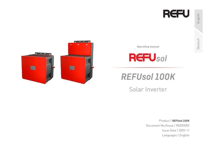 REFU REFUsol 100K operating manual